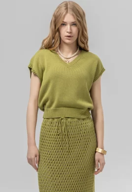 Джемпер женский (цвет: лайм)