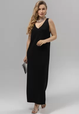 Платье женское (цвет: черный, черный)