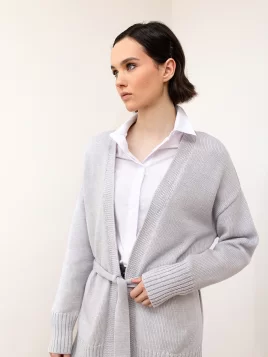 Кардиган женский (цвет: светло-серый)