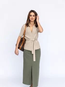 Юбка женская (цвет: хаки)