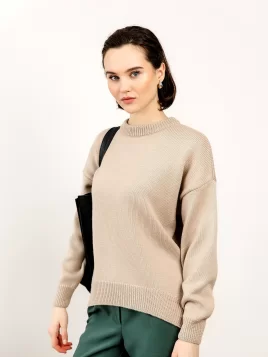 Джемпер женский (цвет: светло-бежевый)