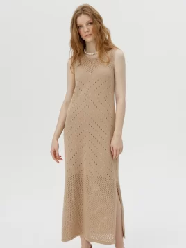 Платье женское (цвет: песочный)