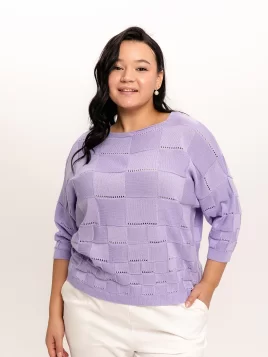 Джемпер женский (цвет: сиреневый)