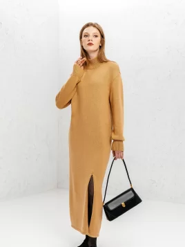 Платье женское (цвет: соломенный)
