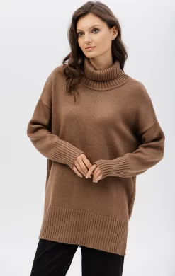 Свитер женский (цвет: коричневый)