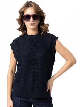 Жилет женский (цвет: темно-синий)