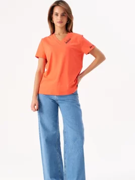 Джемпер женский (цвет: кораллово-красный)