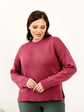 Джемпер женский (цвет: брусничный)