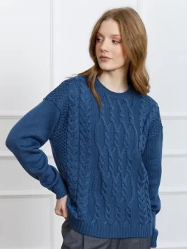 Джемпер женский (цвет: индиго)