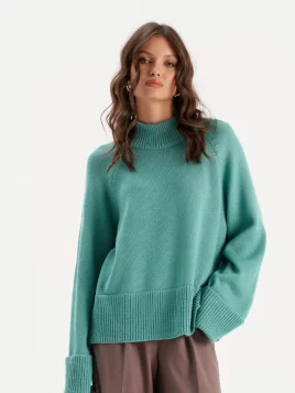 Джемпер женский (цвет: бирюзовый)