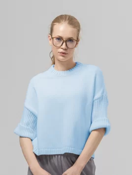 Джемпер женский (цвет: бледно-голубой)