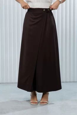 Юбка женская (цвет: шоколадный)