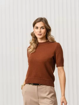 Джемпер женский (цвет: шоколадный)