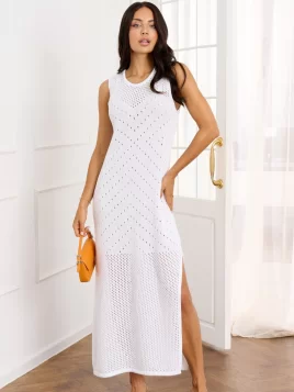 Платье женское (цвет: белый)