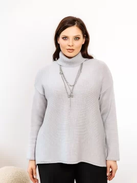Джемпер женский (цвет: светло-серый)