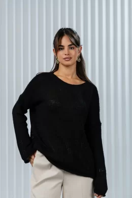 Джемпер женский (цвет: черный)