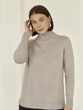 Джемпер женский (цвет: серо-сиреневый)