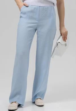 Брюки женские (цвет: голубой)