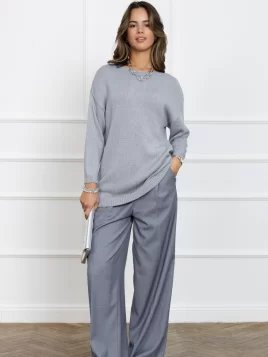 Джемпер женский (цвет: жемчужный серый)