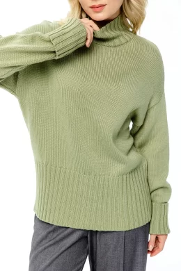 Свитер женский (цвет: светло-оливковый)