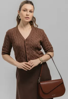 Жакет женский (цвет: шоколадный)