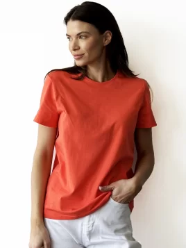 Джемпер женский (цвет: кораллово-красный)