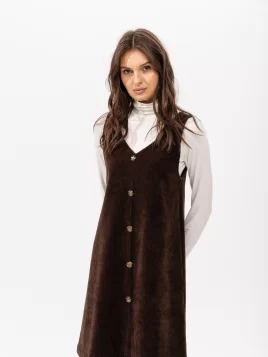 Сарафан женский (цвет: шоколадный)