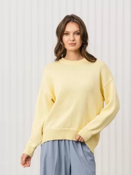Джемпер женский (цвет: светло-желтый)