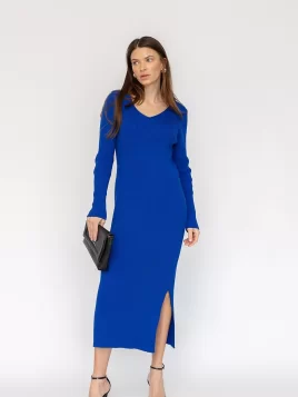 Платье женское (цвет: ярко-синий)