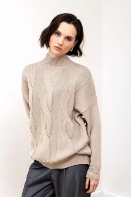 Джемпер женский (цвет: светло-бежевый)