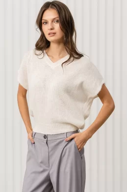 Джемпер женский (цвет: молочный)