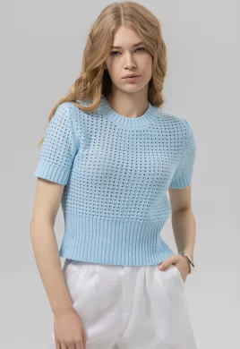 Джемпер женский (цвет: голубой)