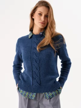 Джемпер женский (цвет: индиго)