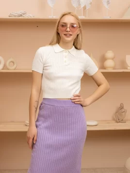 Юбка женская (цвет: сиреневый)