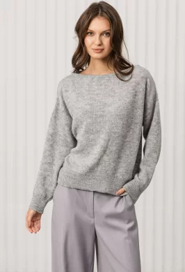 Джемпер женский (цвет: светло-серый)