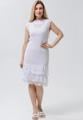 Платье женское (цвет: белый)