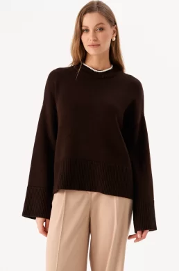 Джемпер женский (цвет: глубокий коричневый)