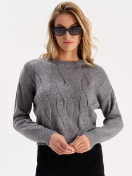 Джемпер женский (цвет: серый)