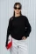 Джемпер женский (цвет: черный)
