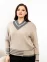 Джемпер женский (цвет: светло-бежевый, серый)