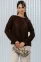 Джемпер женский (цвет: шоколадный)