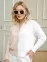 Джемпер женский (цвет: крем-брюле, белый)