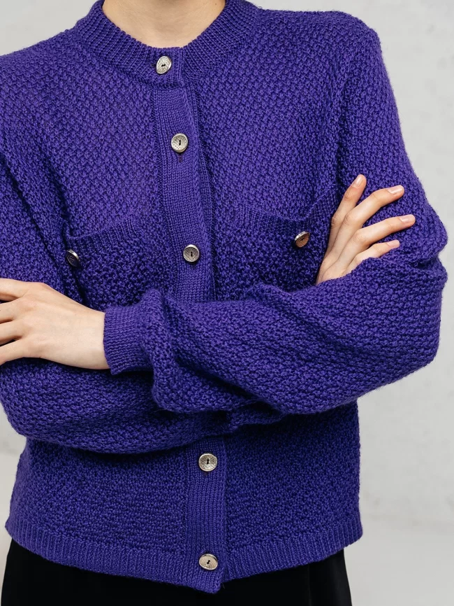 Жакет женский (цвет: глубокий фиолетовый) фото 3