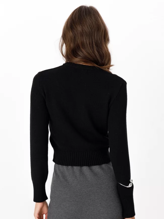 Джемпер женский (цвет: черный) фото 2