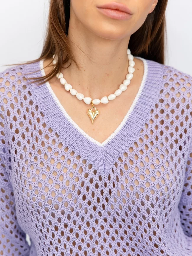 Джемпер женский (цвет: сирень турецкая) фото 3