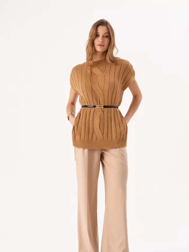 Жилет женский (цвет: верблюжий) фото 6