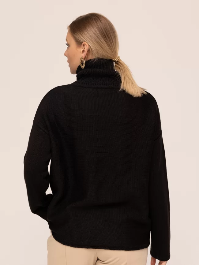 Джемпер женский (цвет: черный) фото 2