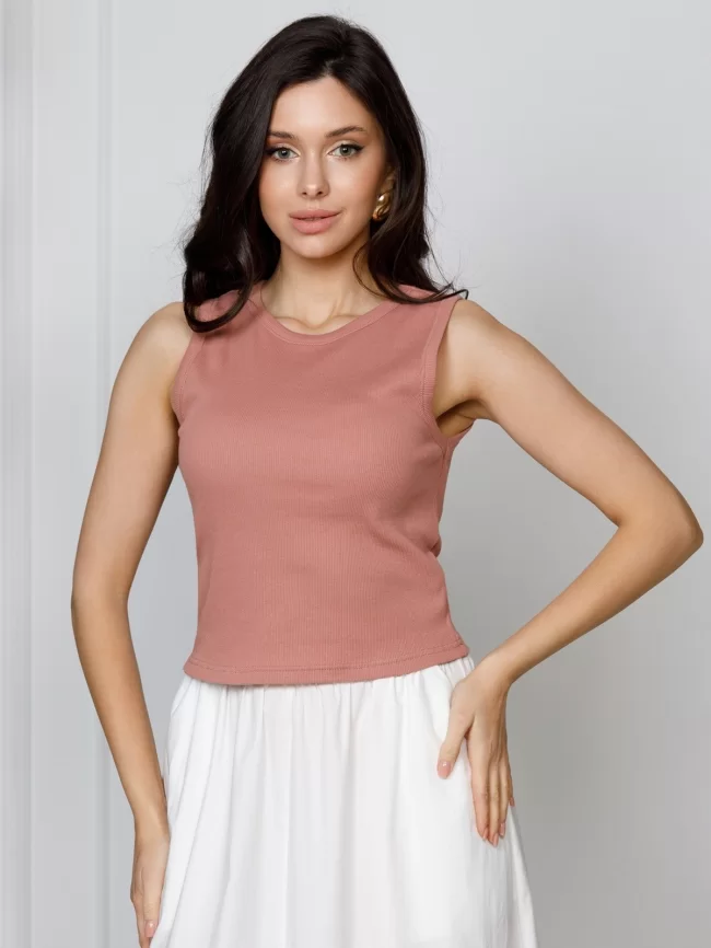 Жилет женский (цвет: коралловый темный) фото 1