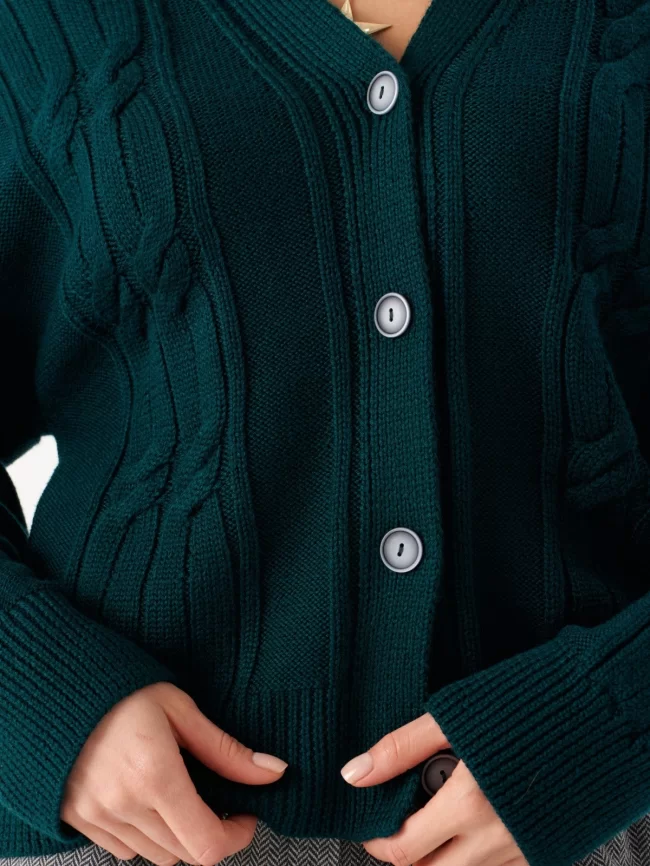 Жакет женский (цвет: морской зеленый) фото 3