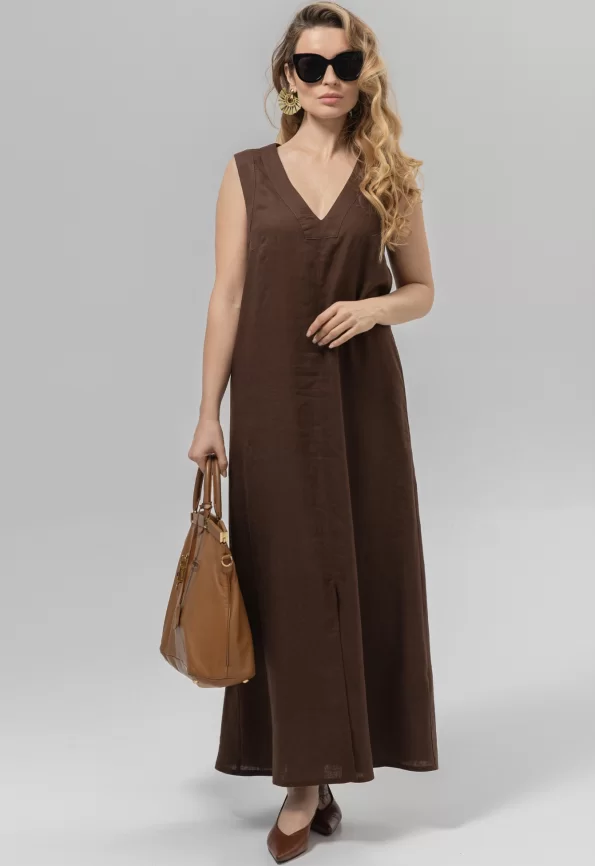 Платье женское (цвет: шоколадный) фото 1